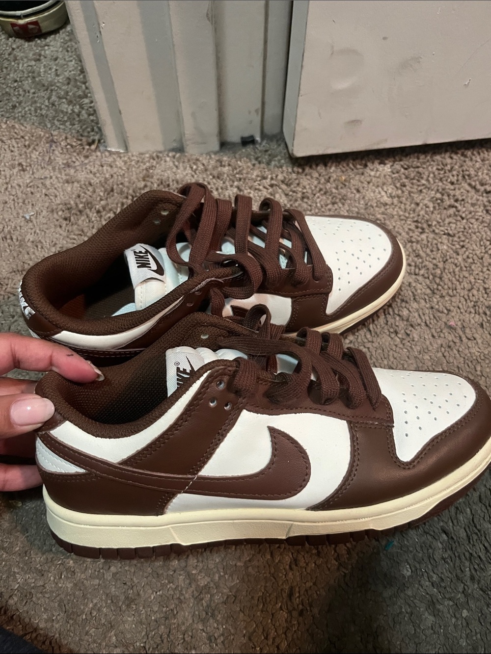 Nike Women’s Low Top Sneakers - Brown & White